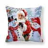 Happy New Year 2022 Merry Christmas Decorations for Home Santa Claus Snowman Elk Style Cushion Cover 45x45cm for Sofa Car Seat ► Photo 2/6