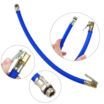 

Car Air Rubber Hose Copper Lock Clip Chuck Tire Inflator Blue Self-locking Chuck Air Compressor Tyre Hose for Car Free Shipping