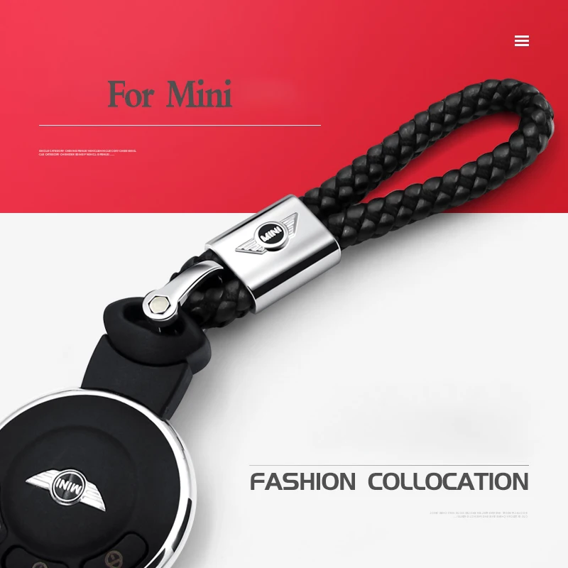 Кожаный 3D металлический автомобильный брелок с логотипом для ключей Mini Cooper Clubman Countryman R56 R57 R58 R59 R60 F55 F56 F60