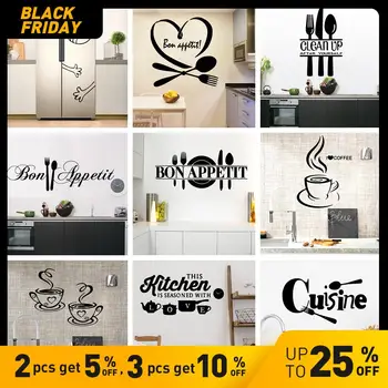 

22 Styles Large Kitchen Wall Sticker Home Decor Decals Vinyl Stickers for House Decoration Accessories Mural Wallpaper Poster