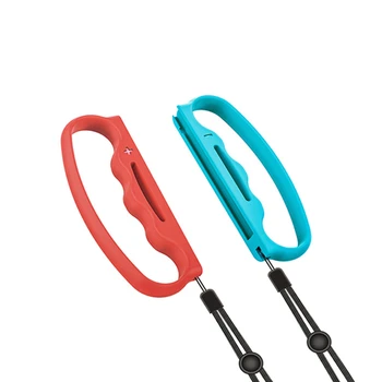 

1 Pair L&R Boxing Grips Handle Hand Grips with Hand Straps for Nintend NS Switch Joy-Con Controller Gamepad Fitness Boxing