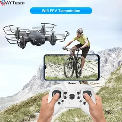 Eachine – Mini Drone E61 RC quadrirotor, Mode de maintien en hauteur, RTF WiFi FPV, hélicoptère pliable, VS HS210 