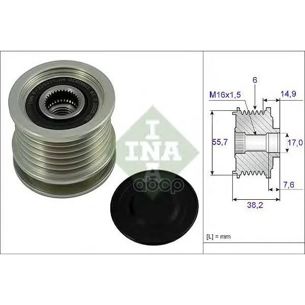 Шкив Генератора Ina 535001310 Ina арт. 535001310