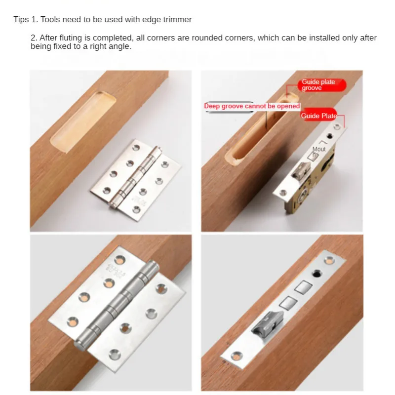 Holz Tür Slotter Set Keyhole Opener Für Holzbearbeitung Öffnen Jig