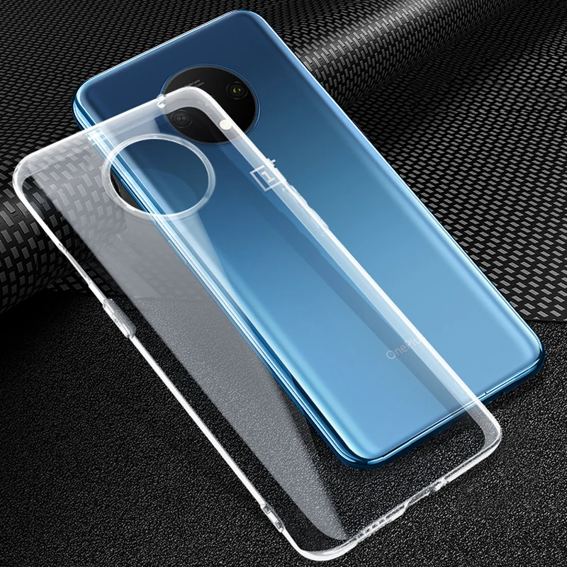 Clear Прозрачный чехол для oneplus 7 t, чехол OnePlue 7T Pro, прозрачный чехол, Ультратонкий Мягкий чехол из ТПУ, силиконовый тонкий чехол MOFi oneplus 7t - Цвет: Clear
