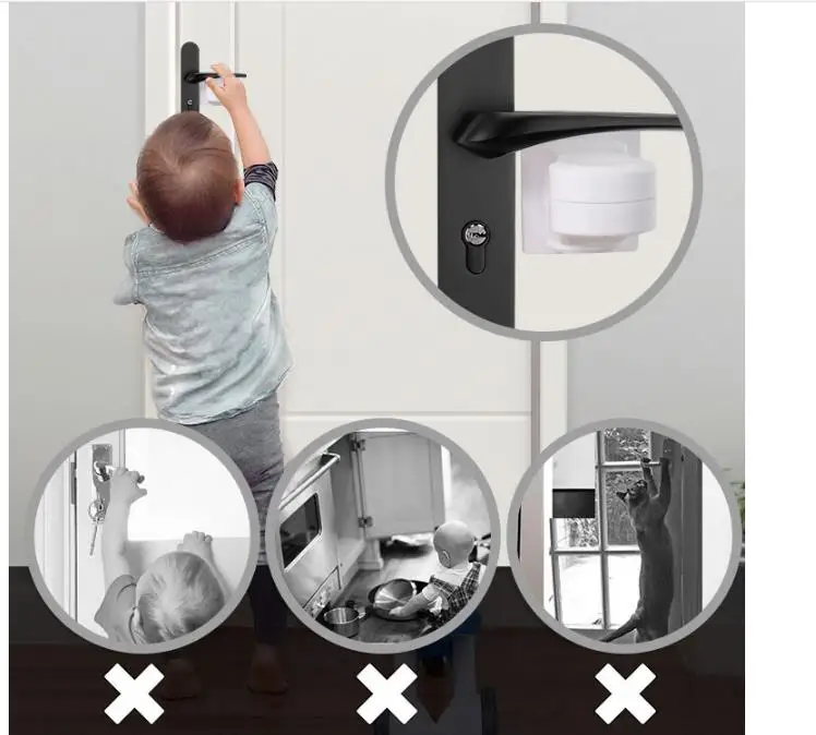 

4Pcs/Lot Baby Safety Shock Absorbers Security Rubber Mat Card Protection Door Stopper Child Lock Protection Baby Security