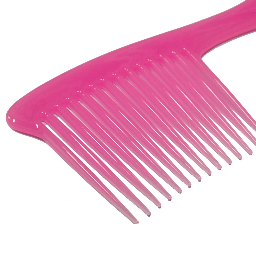 1PCS Large Wide Tooth Comb Handle Detangling Reduce Hair Loss Comb Pro Hairdress Salon Dyeing Styling Brush Tools 4