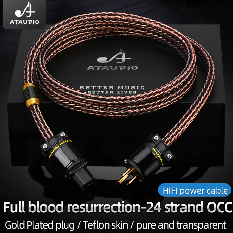 HIFI Power Cord Power Cable hifi Standard Audio CD Amplifier Amp US Power Cables EU US AU Plug Powe