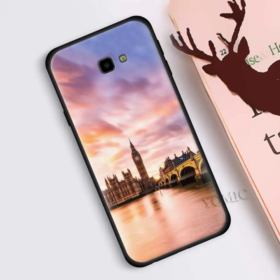 Лондонским Биг Бен Англия чехол для samsung Galaxy J8 J6 J4 A6 A7 A8 A9 плюс M10 M20 M30 S M40 силиконовый чехол для телефона с изображением на задней панели Чехол