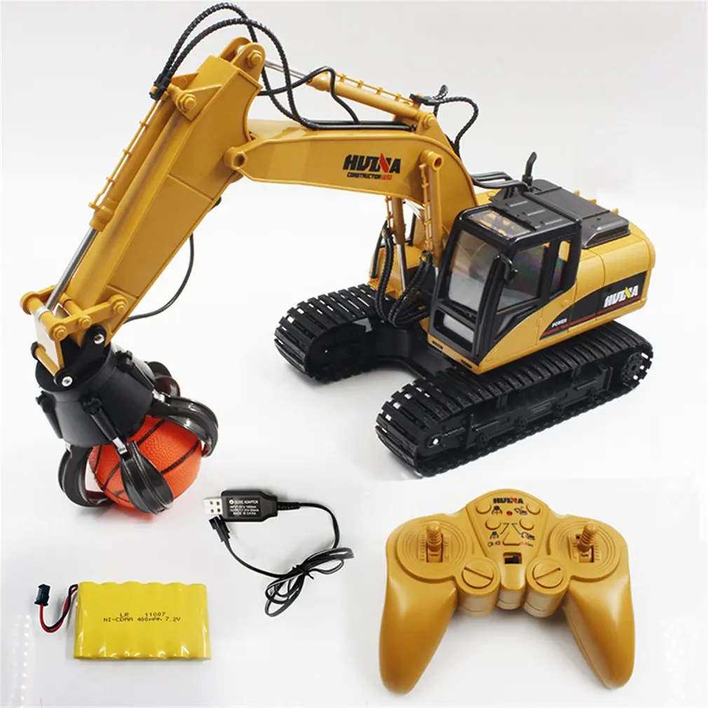 

HUINA TOYS 1571 1/14 16CH Alloy RC Ball Grabber Truck Engineering Construction Car Vehicle with Sound Light Rotate 680 DegreeRTR