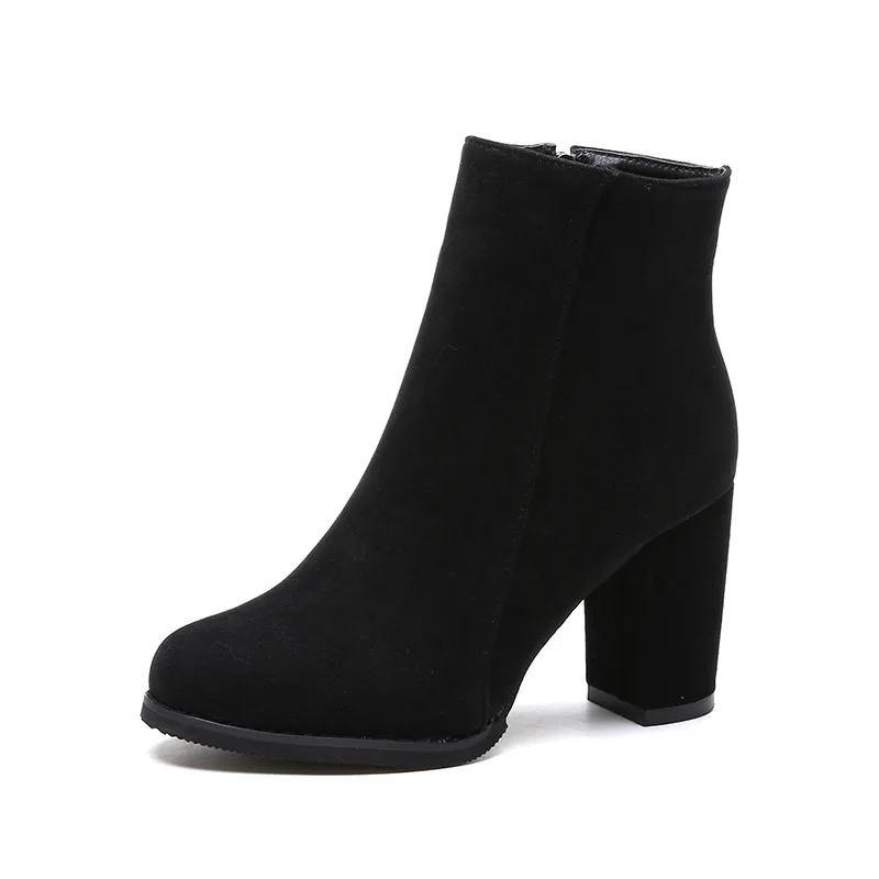 Модные Классические женские ботильоны на высоком каблуке; Botines femeninos de moda; модные удобные повседневные Элегантные женские туфли-лодочки; H12-53