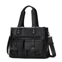 Стиль Мужская модная сумка через плечо деловой портфель повседневная сумка большая Вместительная дорожная сумка