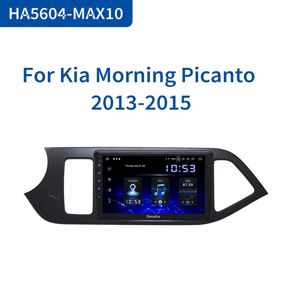 Dasaita Android 10 0 TDA7850 9 &quotIPS Автомобильная магнитола для Kia Picanto УТРО 2011 2012 2013 2014 2015 Bluetooth