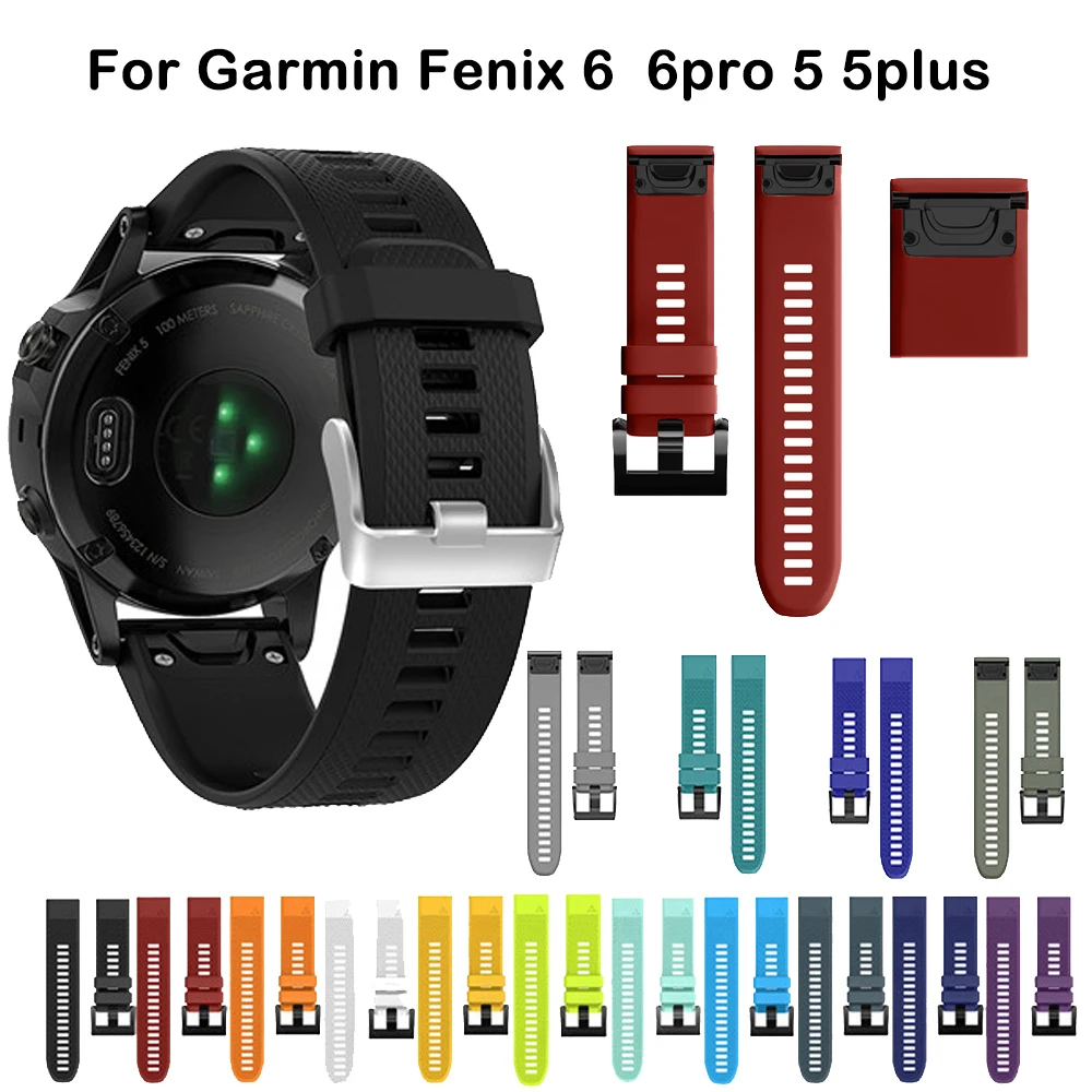 

Watch band Quick Release Wrist Band Watch Straps for Garmin Fenix6 pro 6 5 5 Plus GPS Watchband Printed Sports Silicone