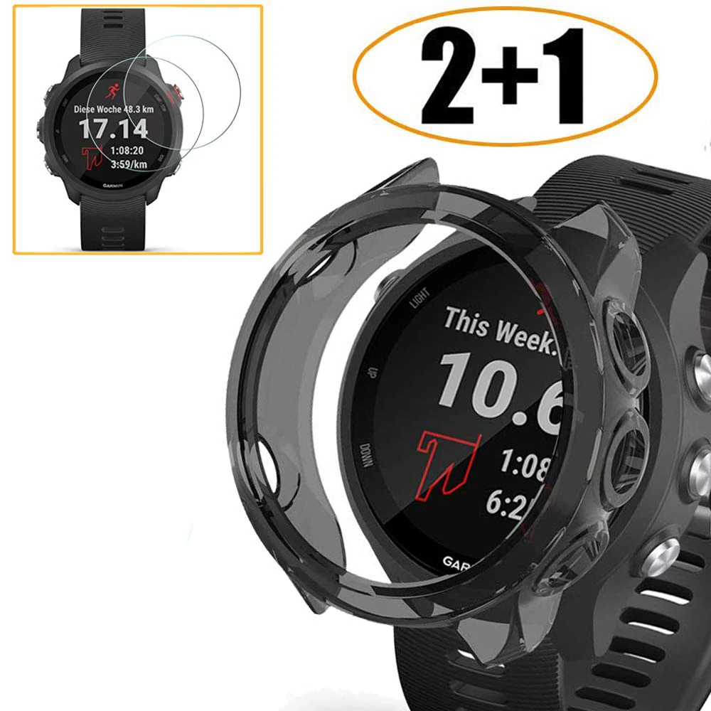 BROTECT Entspiegelungs-Panzerglasfolie kompatibel mit Garmin Forerunner 245/245 Music 3 Stück Anti-Reflex Panzerglas Schutz-Folie Matt 45 BROTECT Entspiegelungs-Panzerglasfolie kompatibel mit Garmin Forerunner 245/245 Music 3 Stück Anti-Reflex Panzerglas Schutz-Folie Matt 45