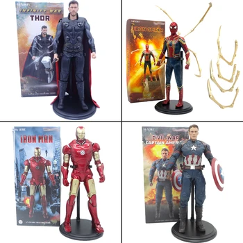 

30cm Movie Avengers 4 Endgame Infinity Civil War Toys Thor Captain America Iron Man Iron Spider Man Action Figure Toy