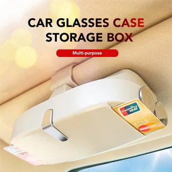 

Universal Multifunction Car Glasses Box Storage Holder Sunglasses Case Magnetic Setting Fit for Ford Benz Audi BMW 1 3 5 7Series