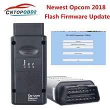 Op com v1.99 1.95 mais novo firmware opcom 2018 pic18f458 ftdi ft232rl chip para opel carro até 2018 obd2 scanner de diagnóstico can-bus