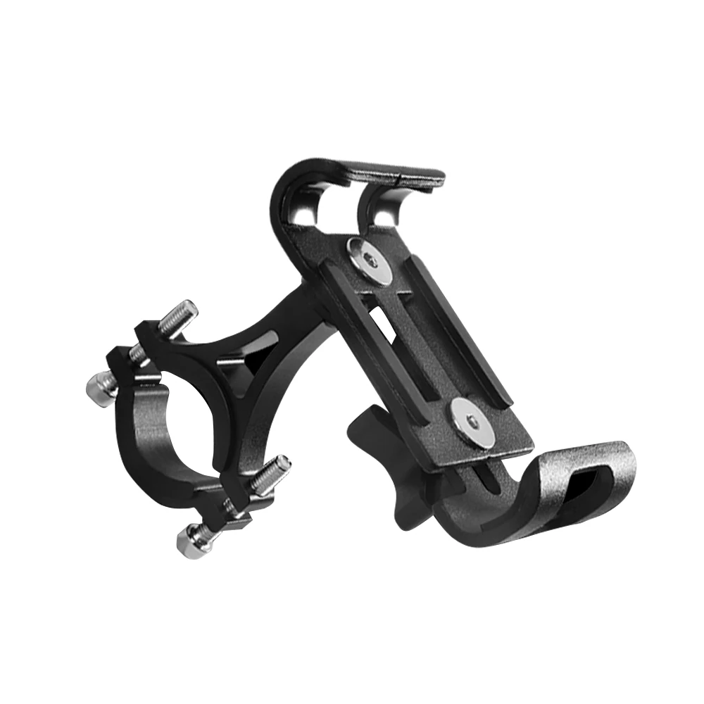 Bicycle Phone Holder Aluminum Alloy Motorcycle Cellphone Handlebar Mount Cradle Adjustable MTB Road Bike Smartphones Bracket Bicycle Phone Holder Aluminum Alloy Motorcycle Cellphone Handlebar Mount Cradle Adjustable MTB Road Bike Smartphones Bracket