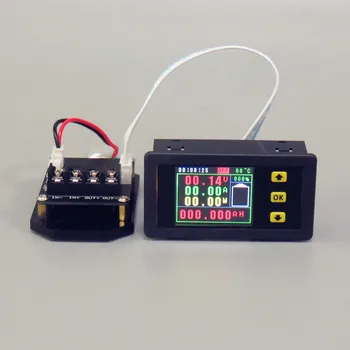 

VA75010S Voltmeter Ammeter Coulomb Power Capacity Meter Battery Tester Monitor