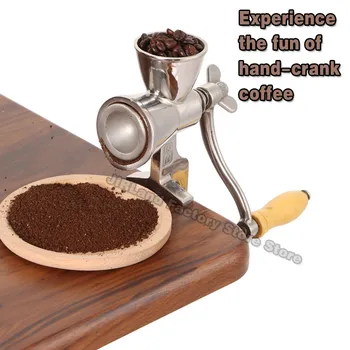 304 stainless steel grinding machine Grinder Manual cocoa bean mill Whole grains and pepper grinder Spice grinder 1