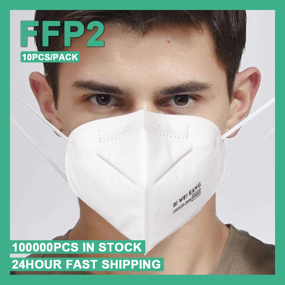 

10PCS FFP2 N95 4 Layers Mask Dustproof Anti-fog Breathable Face Masks 95% Filtration N95 Masks KF94 KN95 PM2.5 Safety Dust Mask