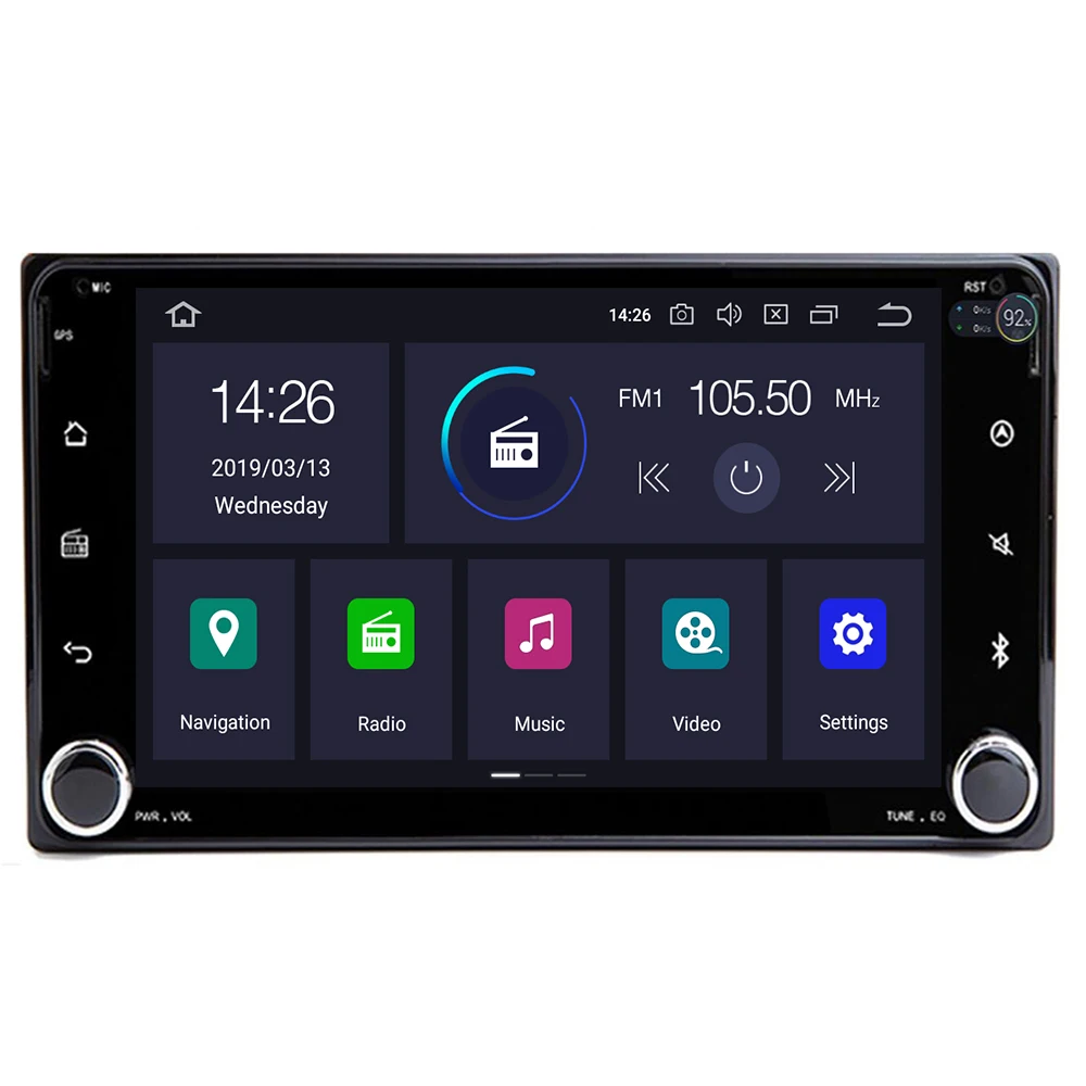 

Android 9.0 64G DSP IPS screen CAR GPS For Toyota Universal RAV4 COROLLA VIOS HILUX Terios Land Cruiser 100 PRADO no dvd player