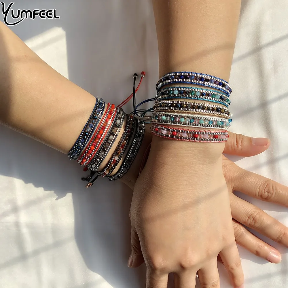 Yumfeel New Vintage Style Bracelets & Bangles for Women Beach Bohemian Colorful Bracelet Jewelry Gifts bangle bracelet