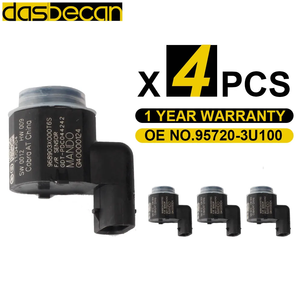 4PCS Car Reversing Radar Assist PDC Parking Sensor Park For Hyundai Kia 10-15 95720-3U100 4MS271H7C 4MS271H7D 4MT271H7D | Автомобили и