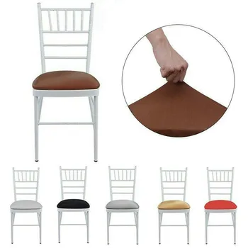 

Detachable Washable Simple Chair Cushion Cover Household Round Elastic Telescopic Chair Cover Home Textile Decoration Maison
