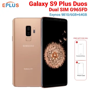 Перейти на Алиэкспресс и купить Глобальная версия 6,2 дюймsamsung Galaxy S9 + S9 Plus Duos G965FD мобильный телефон с двумя sim-картами Восьмиядерный G965FD 6 ГБ 64 Гб 12 МП 4G LTE NFC телефон