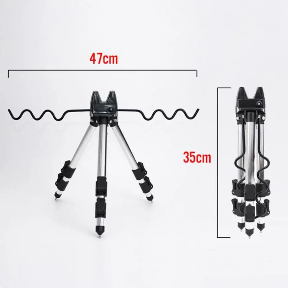 50%HOT Portable Aluminum Alloy Telescopic Fishing Tripod Holder Bracket for  Fish Rod - AliExpress
