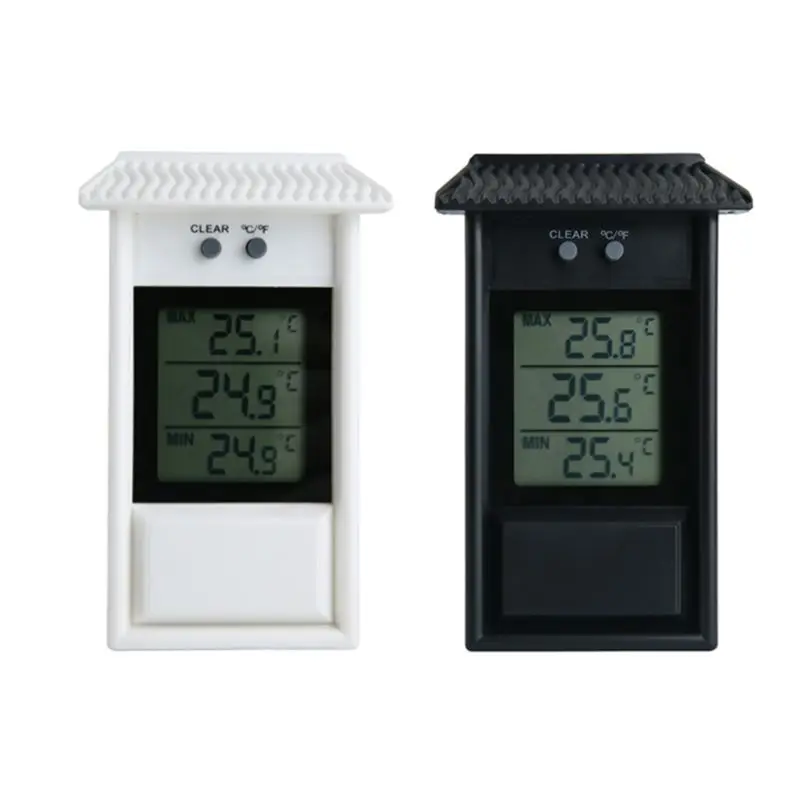 Digital Thermometer Outdoor Waterproof Temperature Gauge For Garden  Greenhouse