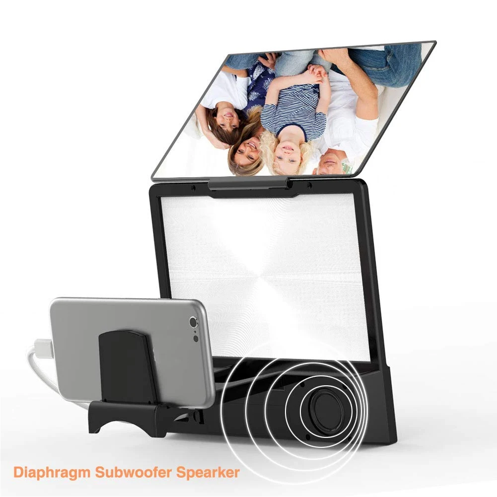 

8In Screen Magnifier 3D Smart Phone Movies Amplifier with Bluetooth Speaker for All Smart Phone LB88