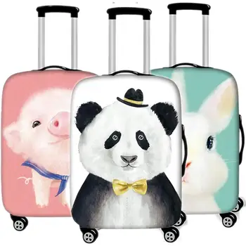 

Cute Animals Cats Luggage Case Protective Cover Travel Accessories Waterproof Thicken Elastic Suitcase Trunk Case 18-32 Inch XL