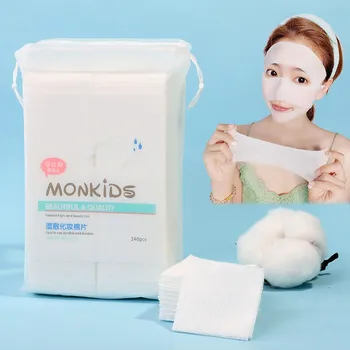 

Makeup Cotton Pad Monkid Disposable Cotton Pad Wet Application Thin Stretch Cotton Pad Make-up 240 Pieces Ватный тампон D2