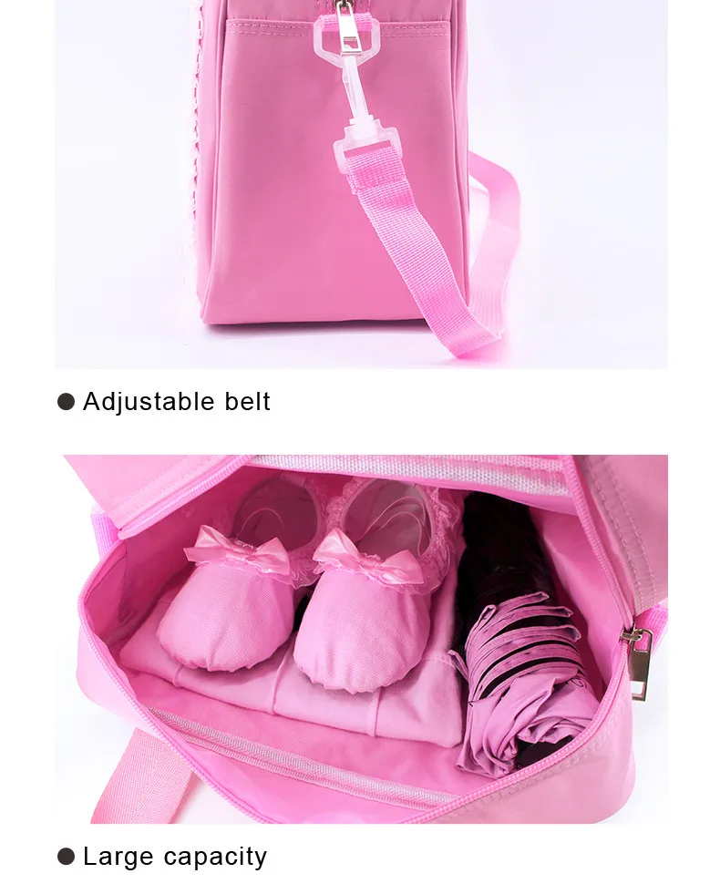 Kawaii, большая емкость, Детская сумка для балета для девочек, нейлоновая парусиновая водонепроницаемая сумка, балетный рюкзак для девочек, для танцев