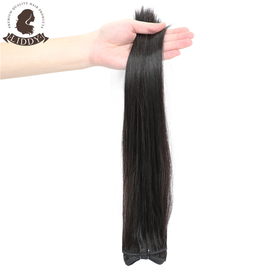 Liddy супер двойные нарисованные девственные прямые волосы пряди перуанские пряди волос "-28" человеческие волосы для наращивания не спутываются