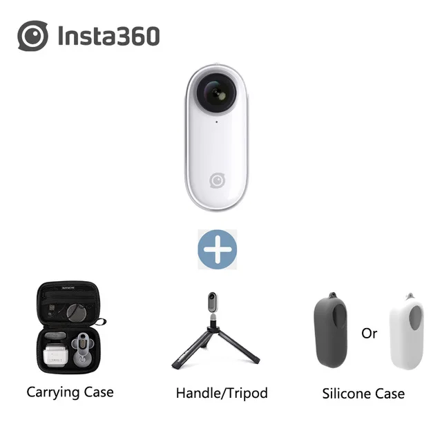 Insta360 Go 1080P Новая Экшн-камера AI с автоматическим монтажом Hands-free супер мини Спортивная камера Pk Gopro Hero Insta 360 one X EVO - Цвет: insta go bundle 5