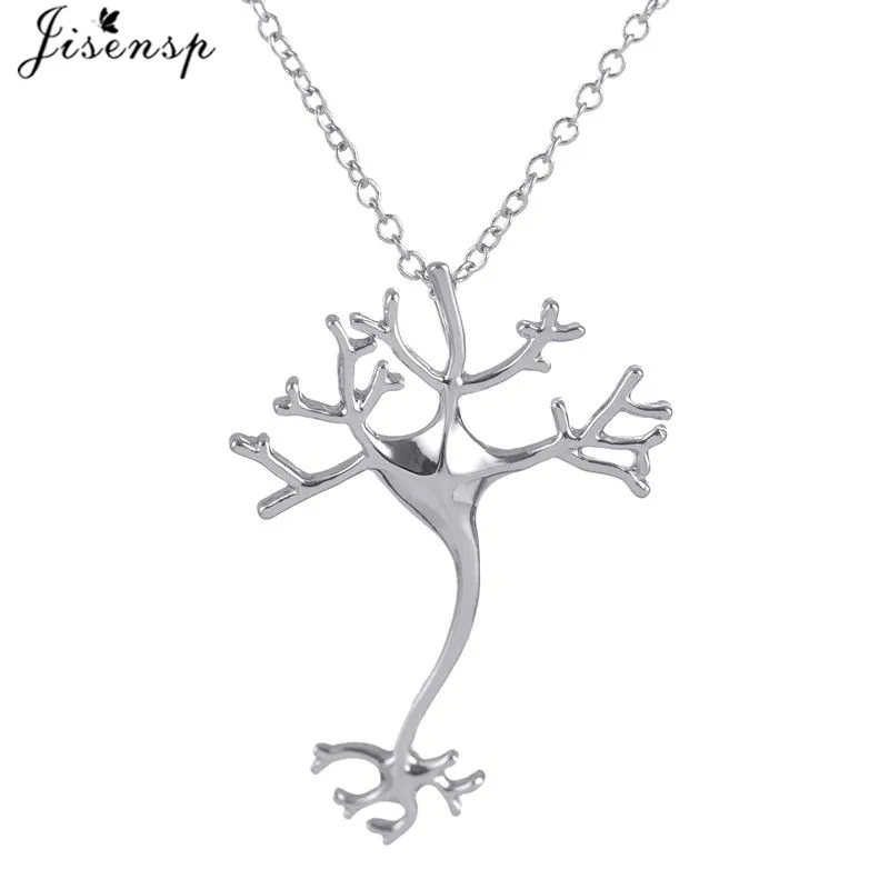 Jisensp, модные ювелирные изделия, хиппи, нейрон, черепно-мозговой нерв, ожерелье, колье, богемное геометрическое ожерелье, Женское Ожерелье - Окраска металла: XL197S
