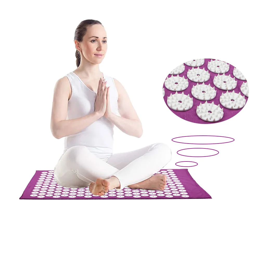 5 Color Massager Cushion Acupuncture Sets Relieve Stress Back Pain Acupressure Mat/Pillow Massage ABS Spike Yoga Cushion