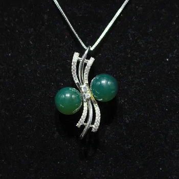 

Natural blue amber pendants necklaces peanut pendant with 925 sterling silver pendant rose gold necklace fine jewelry