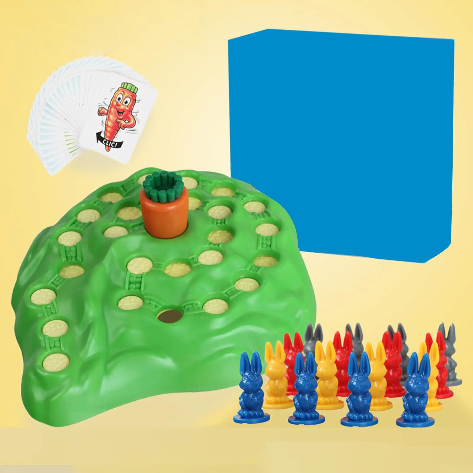 Juego de trampas para conejos, ajedrez, zanahoria, aventura, tiempo de ocio para padres e hijos, Memoria interactiva, Formación educativa, juguetes de fiesta, accesorios