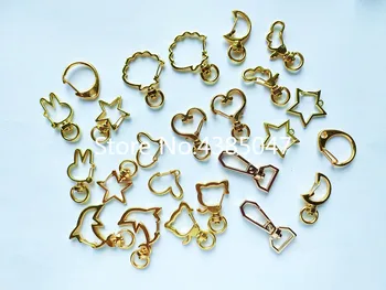 

5pcs/lot Shell Dolphin Key Chain Crystal Frame Metal Frame Pendant Charm Bezel Setting Cabochon Setting UV Resin Jewelry Making