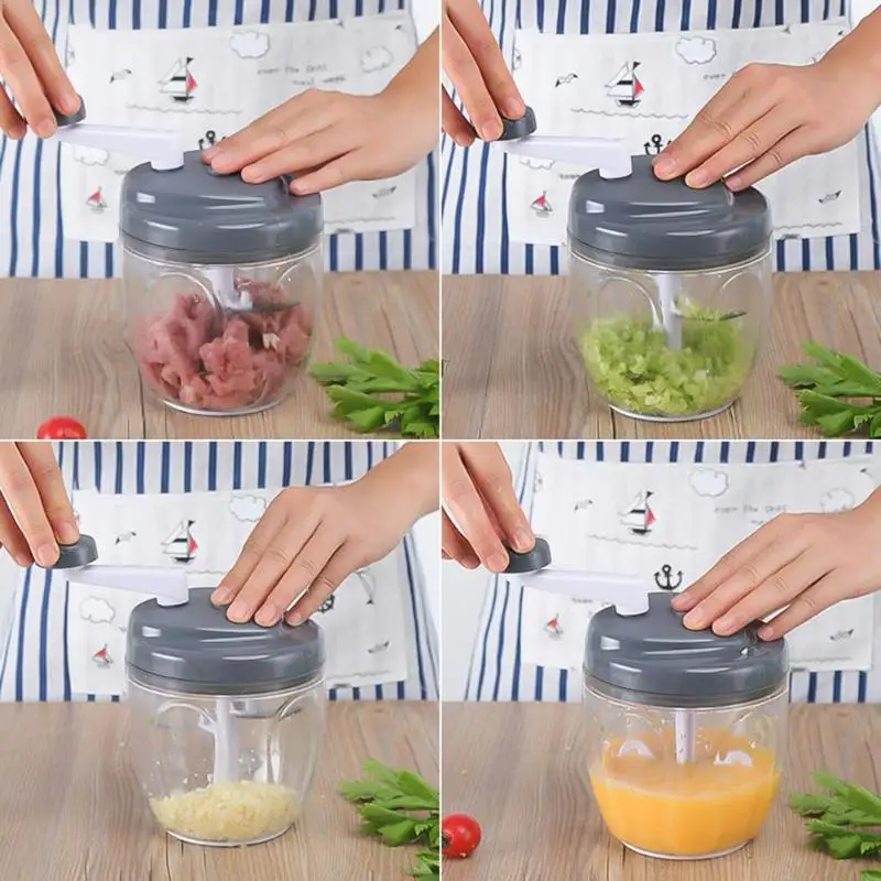 Многофункциональный ручной измельчитель для фруктов, овощей, мясорубка, крученая мясорубка, ручная овощерезка, измельчитель, кухонные аксессуары
