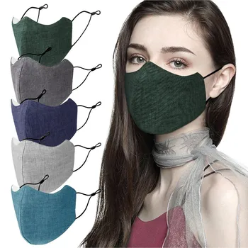 

Adult Women men general Washable Reusable Protective Mouth Face Cover Cotton fabric dustproof filter protection mask маска 40*