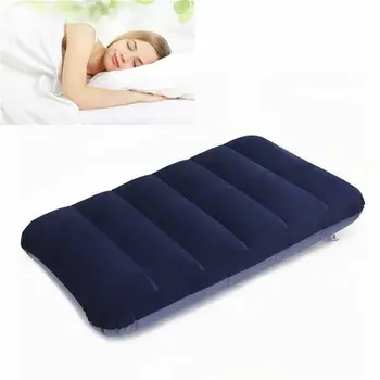 

1Pcs Car Travel Air Cushion Rest Square Pillow Blue Inflatable Bed Outdoor Pillows 47x30cm