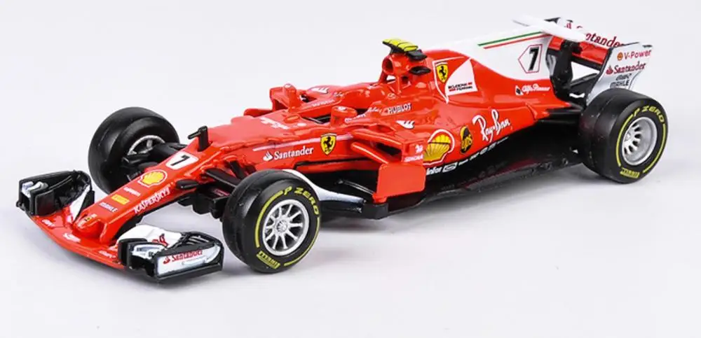 Модель гоночного автомобиля Bburago 1/43 1:43 2017 Raikkonen No7 F1 формула 1 модель с литым