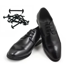 

12pcs/set Leather Silicone Shoelaces sneakers shoes lace Lazy No Tie Shoelaces Elastic Silicone ShoeLace Suitable Unisex laces