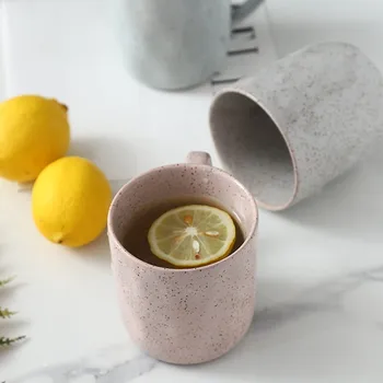 

300ml European Style Creative ceramic cup Porcelain coffee cups Home tea mugs Creative retro breakfast Milk mug